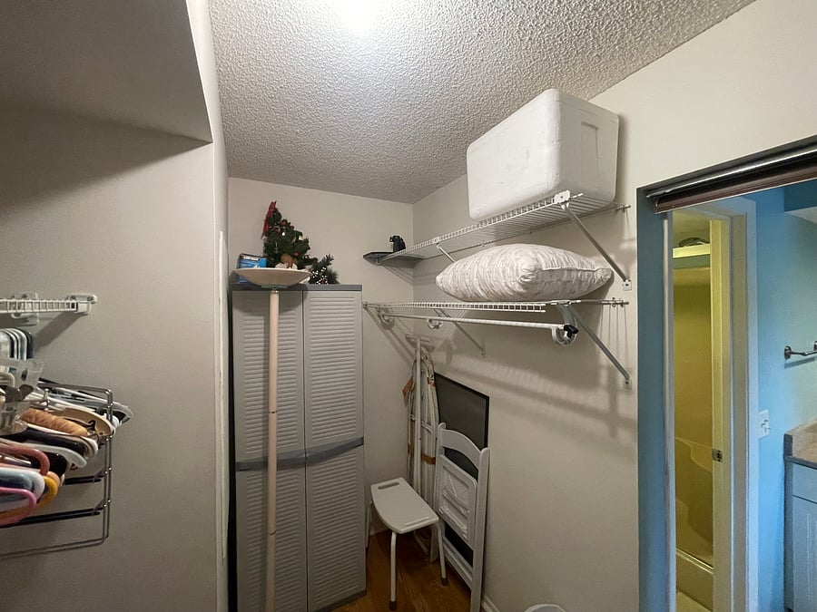 Master walk in closet