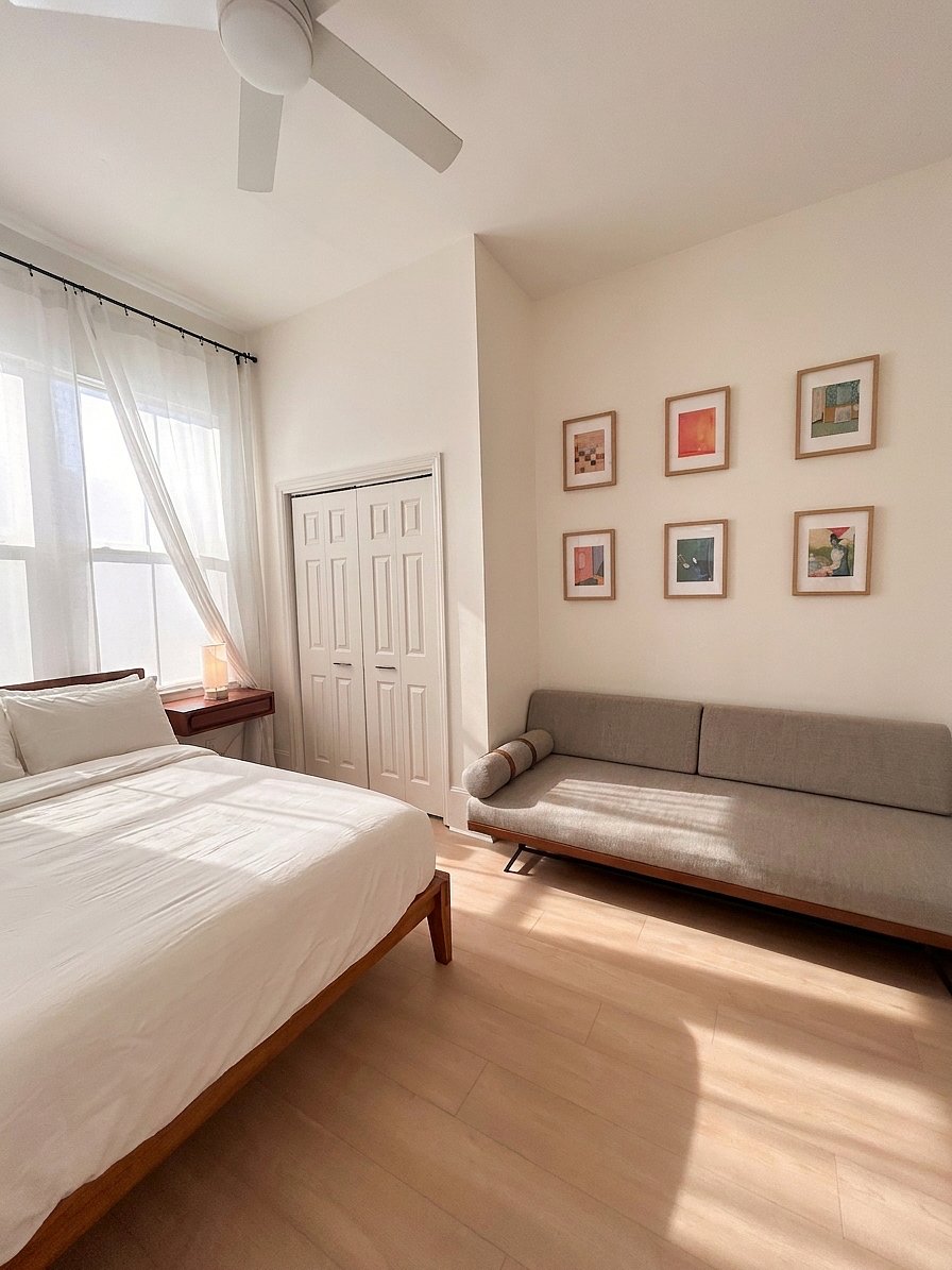 Guest Bedroom with Extra Sleeping Couch
