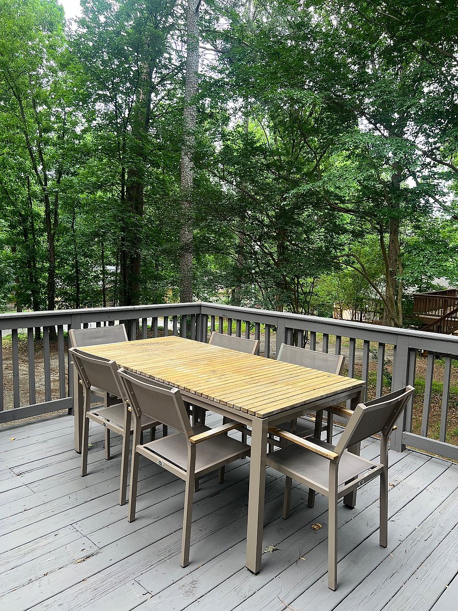 6 person outdoor dining table