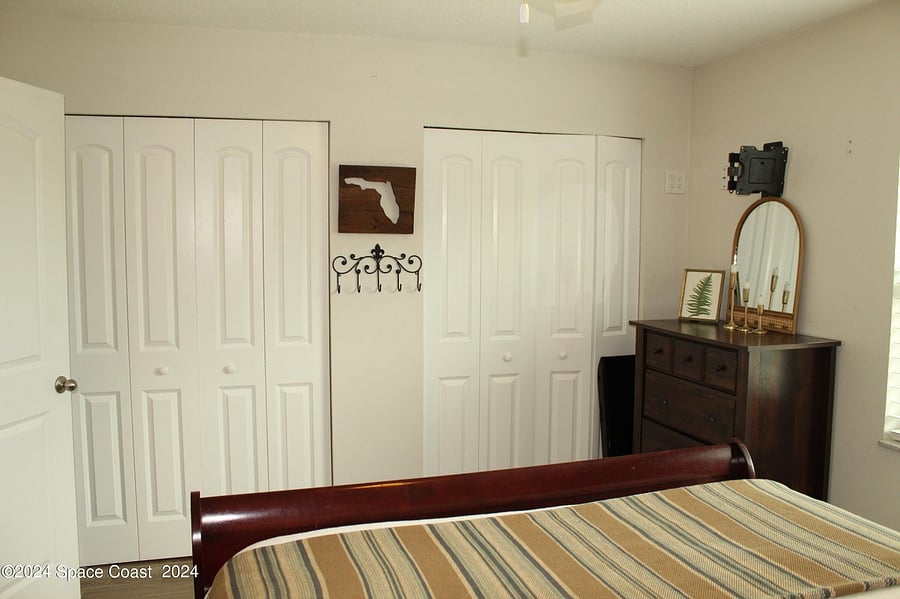 Two Extra Large Closets in Bedroom