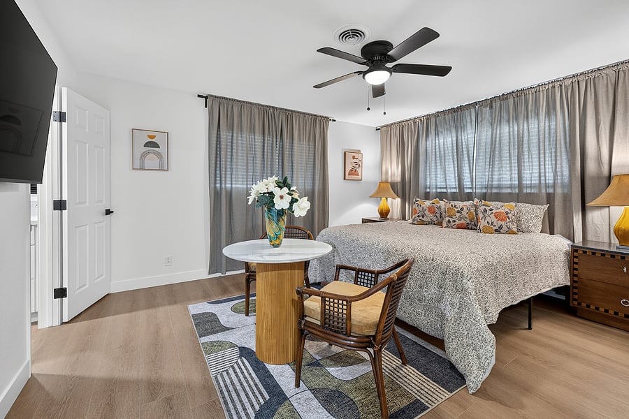 Master Bedroom and Seating Area