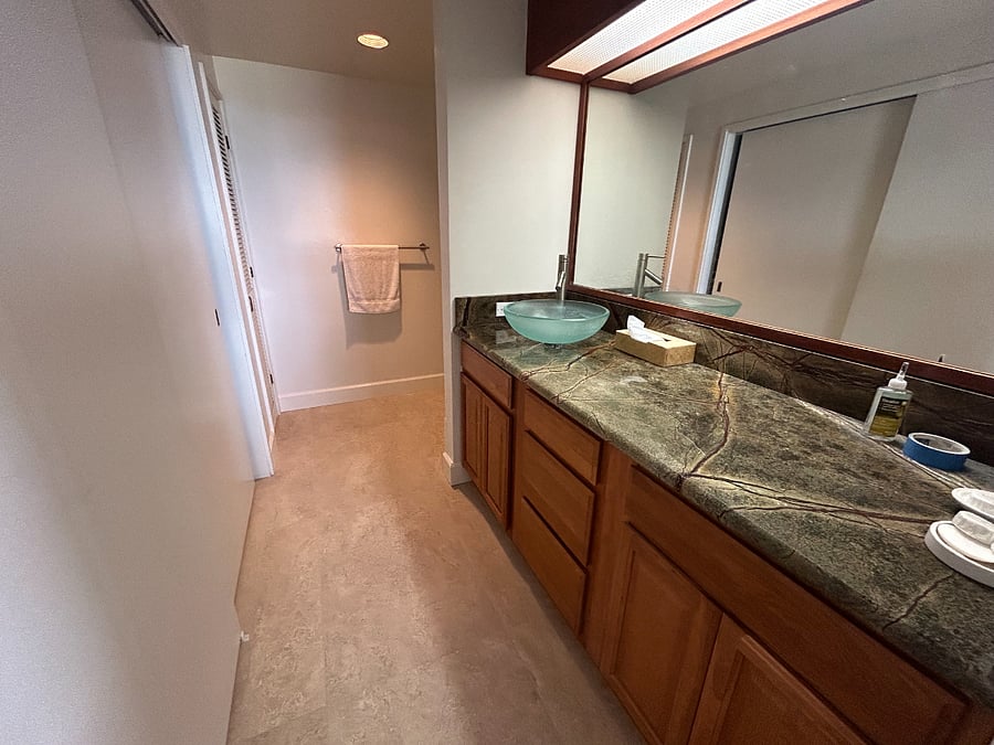 Master bedroom vanity