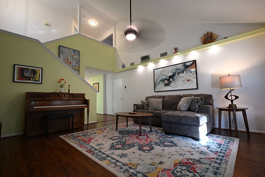 Family Room ( view from the porch entry)