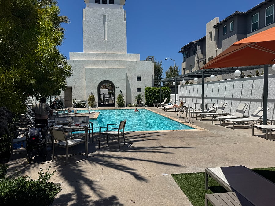 Very clean & new pool and hot tub