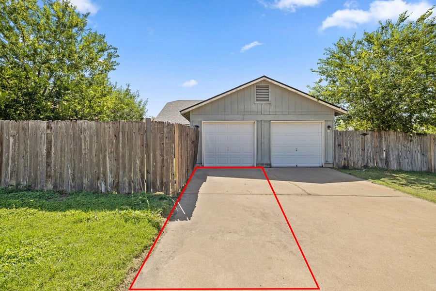 Parking Spot on the left side of the driveway.
Can also park in the grass to the left.
Plenty of street parking out front for guests.