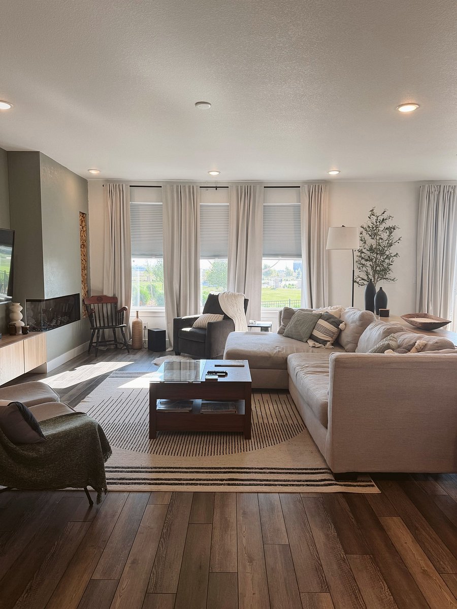 The living room area with views of the park.