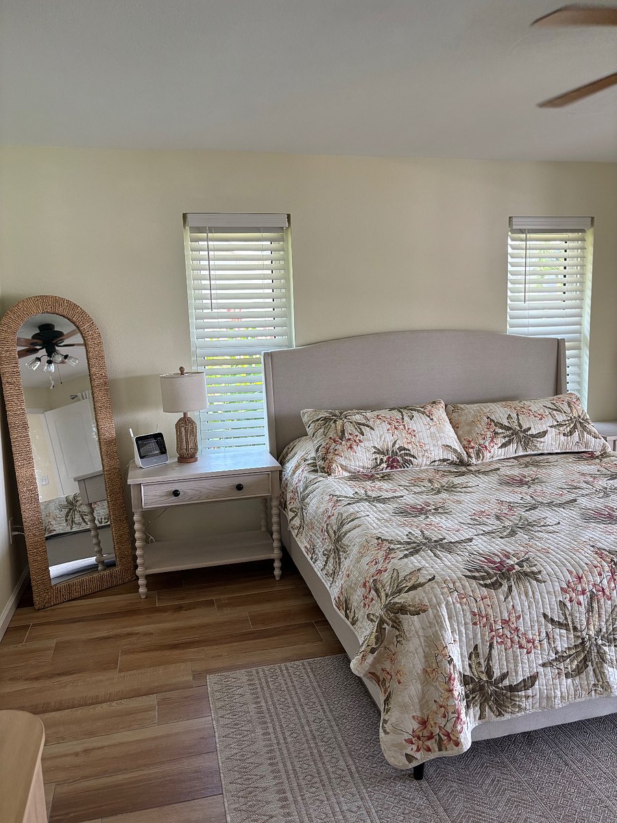 Master Bedroom opens with large recess sliders to Lanai
