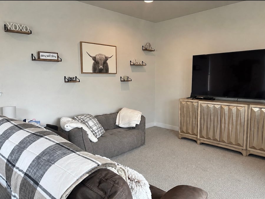 Second level living area with second level patio