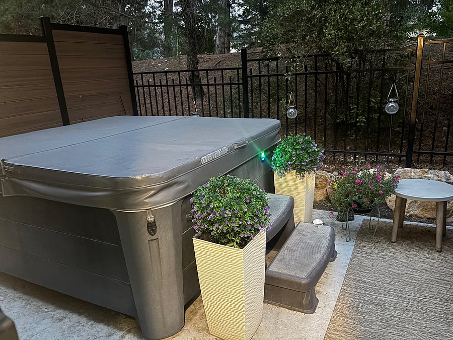 Shared hot tub