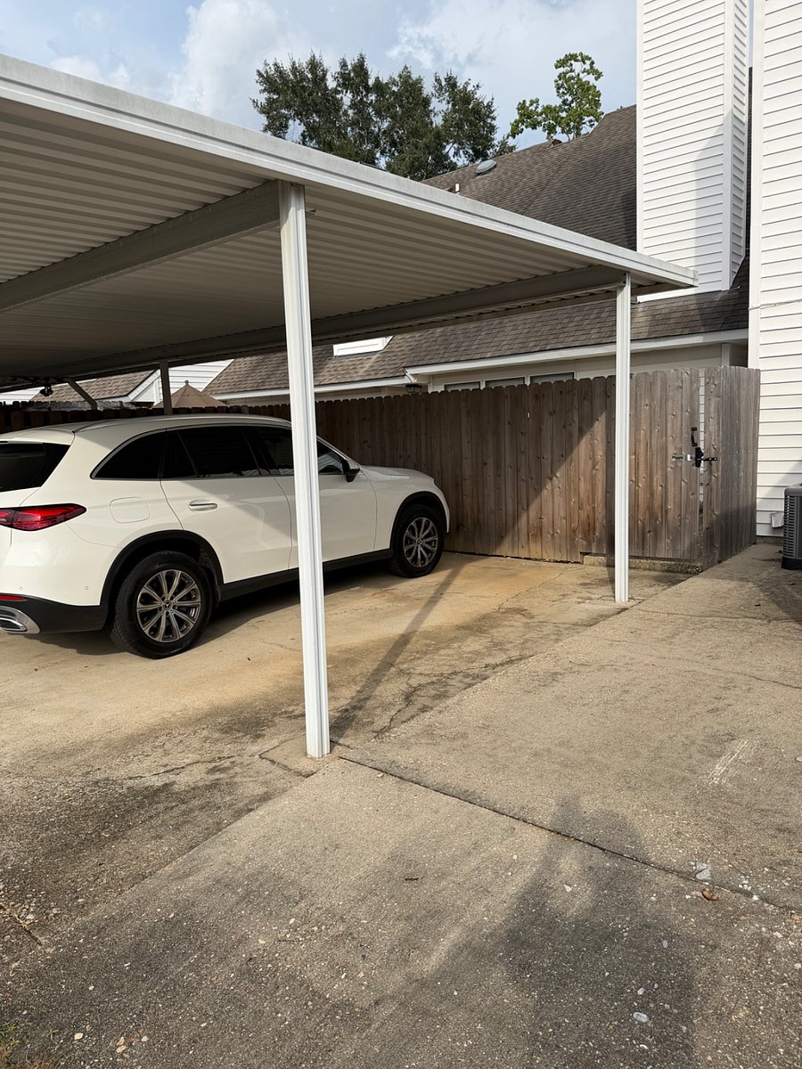 Double covered  carport. 