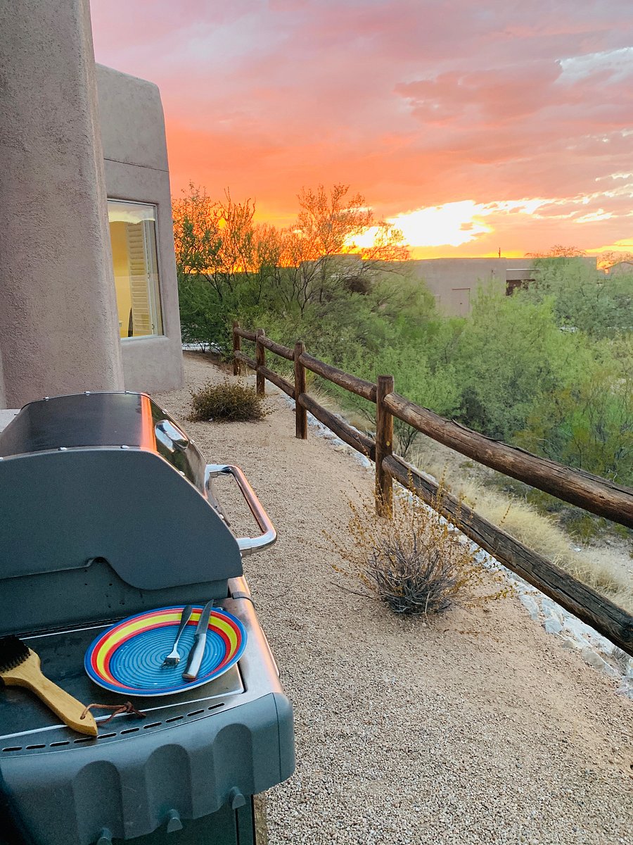 Where we grill ~ always enjoying the view.
