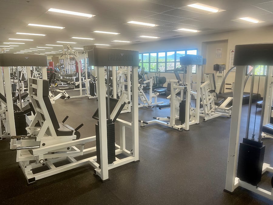 Community fitness room.