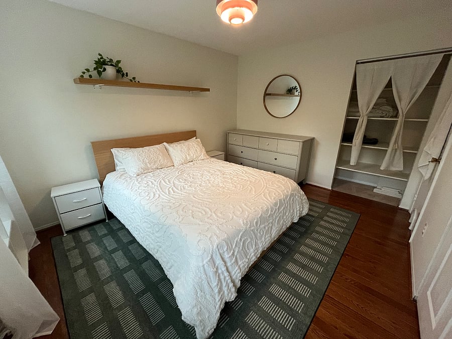 Master bedroom linen closet
