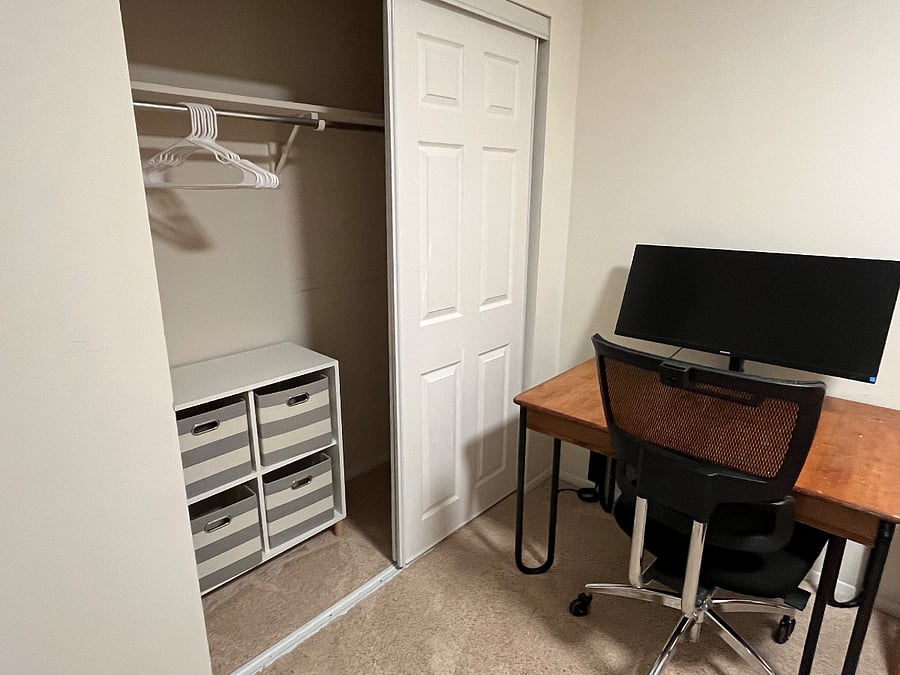 Second bedroom/office closet