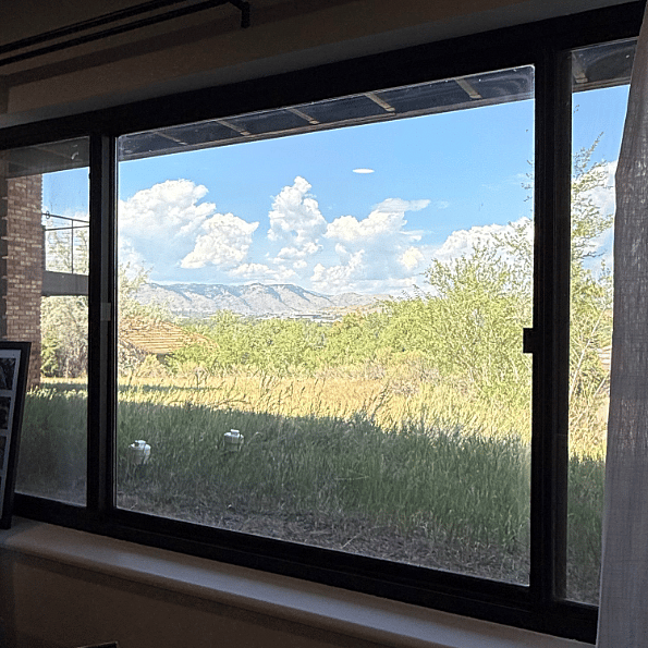View from Office of the "M" in Golden. To the far right (not in frame) you can see the Flatirons all the way in Boulder which is almost 20 miles away