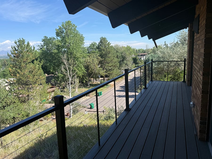 Balcony off the Primary Bedroom that connects to the nursery to peak in on the baby or fun for toddlers to run in circles.