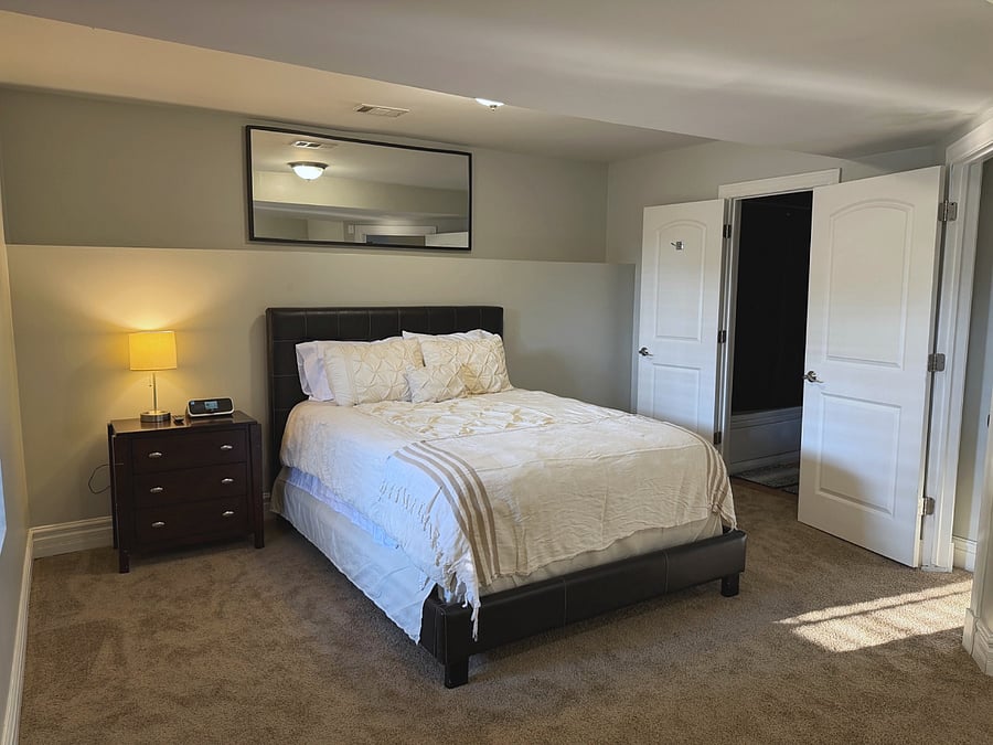 Ground level master bedroom.