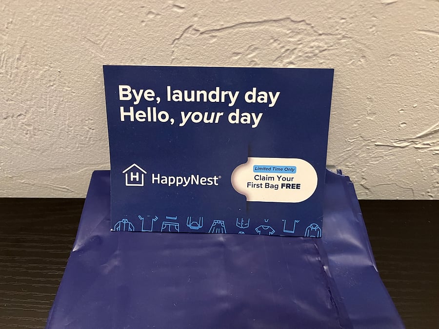 OPTIONAL LAUNDRY SERVICE: 1ST BAG FREE