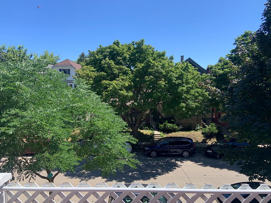 View from private balcony