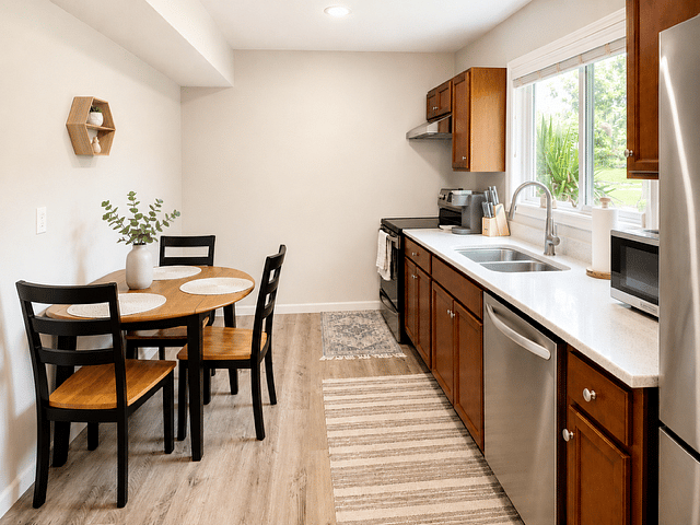 Full kitchen with baking supplies, Keurig coffee maker, Air fryer, dishwasher, toaster, microwave, large fridge!