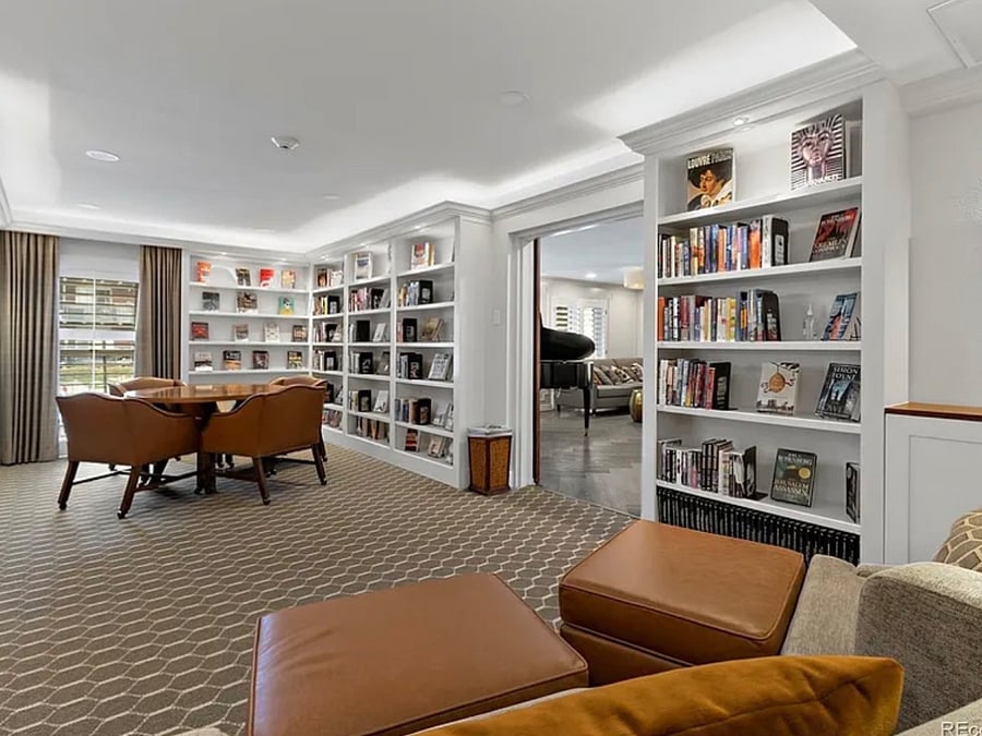 Library downstairs full of good books!