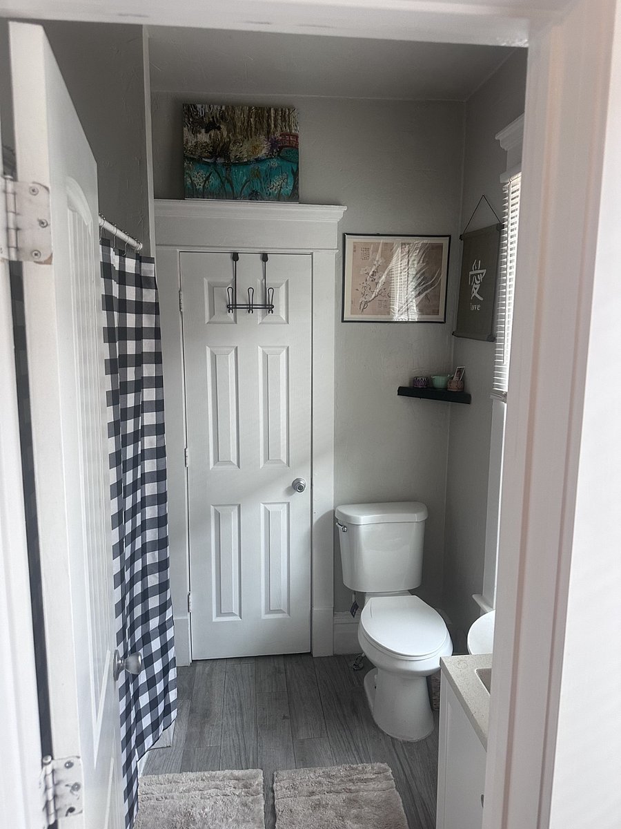 Bathroom view number two. Closed door leads to renters bedroom.