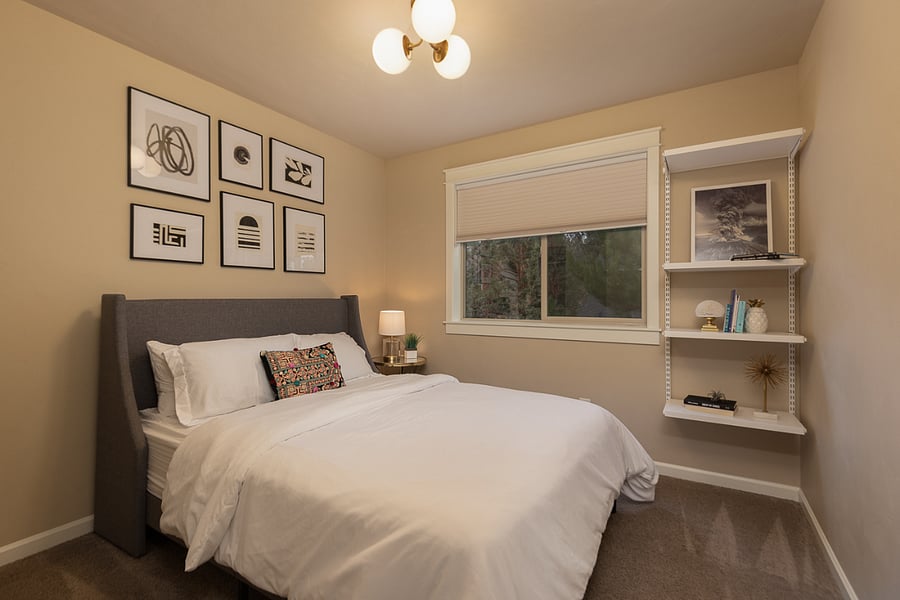 Bedroom #3 with Queen Bed and Closet