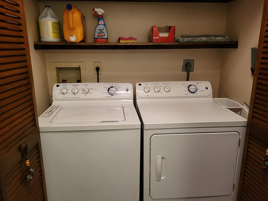 Full-size washer and dryer