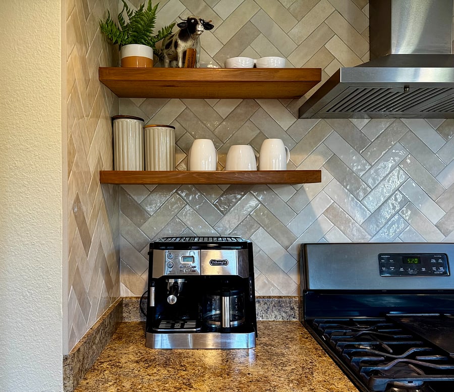 Coffee Bar with Espresso Machine 