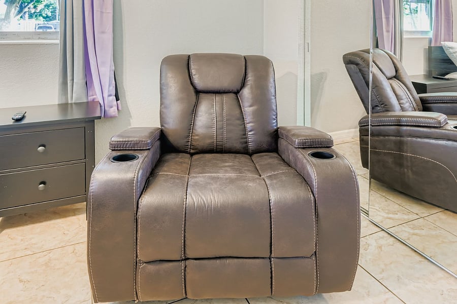 Secondary bed room recliner.