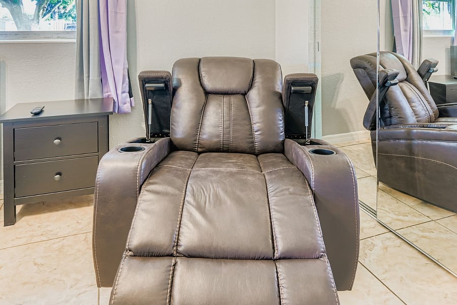 Secondary bed room recliner.