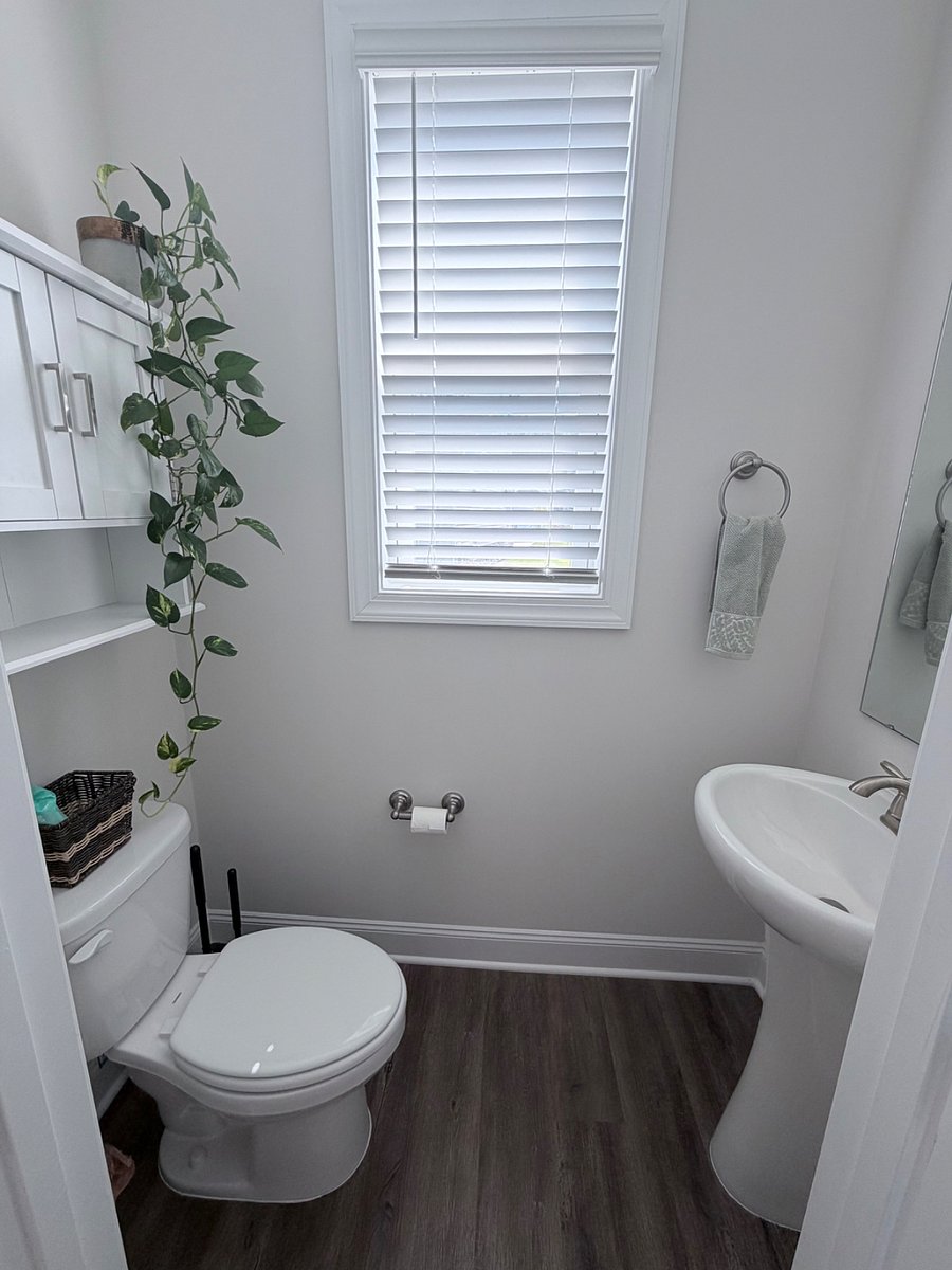 Half bathroom located on second floor