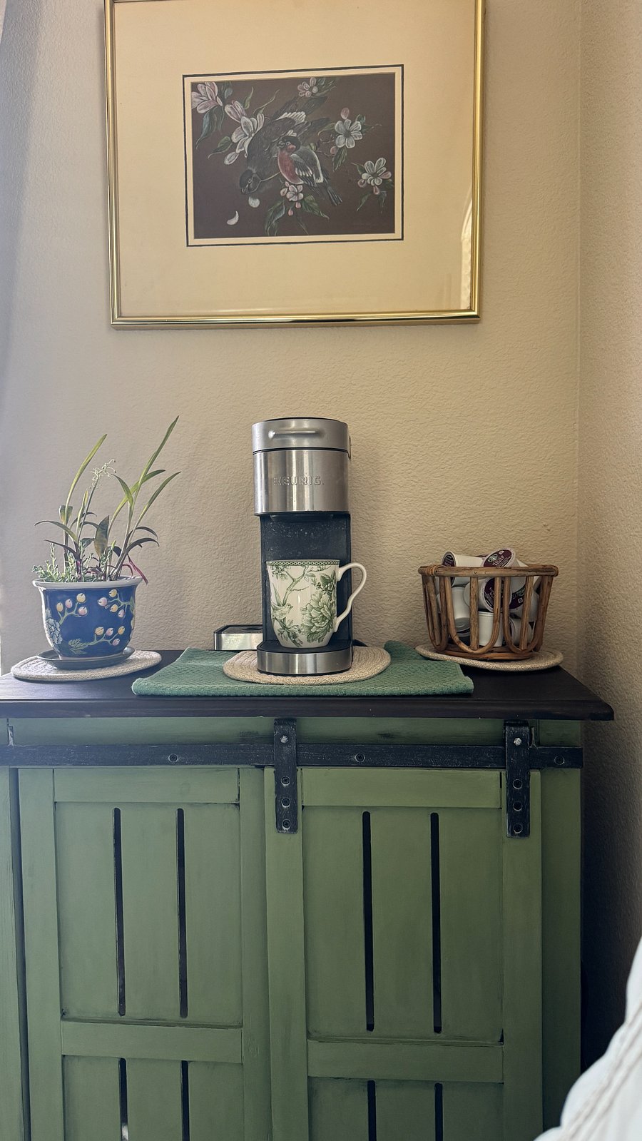 Coffee Bar with Coffee Maker