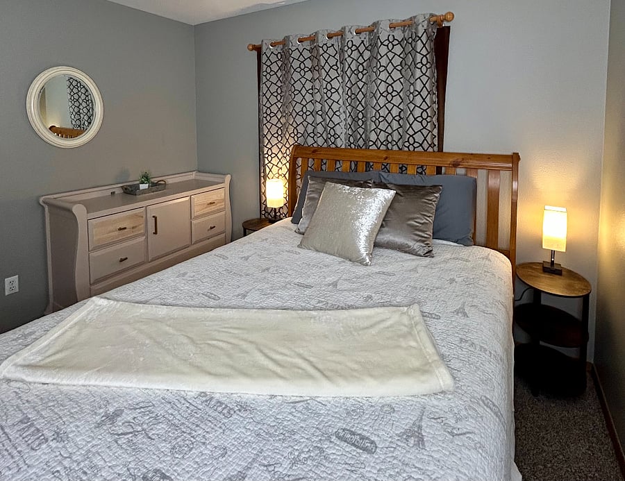 Upstairs Queen Bedroom with Dresser