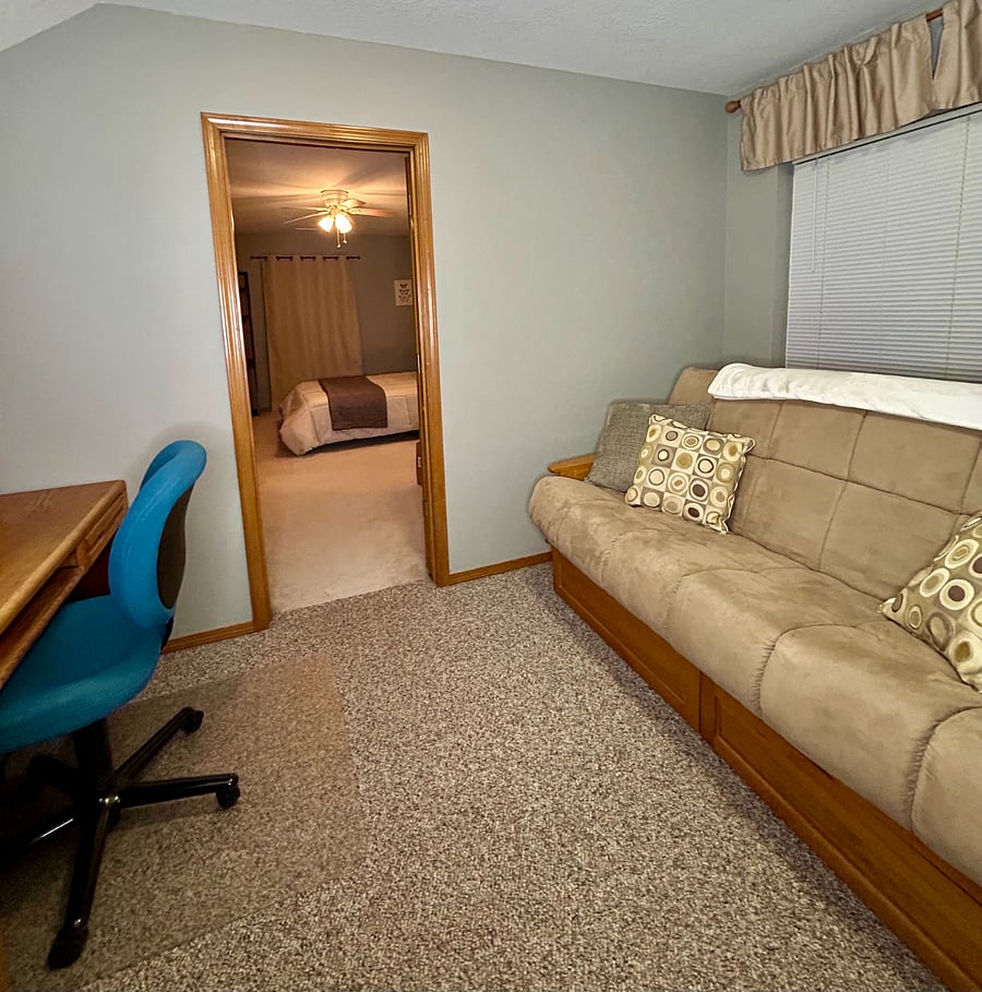 Upstairs Office with Futon