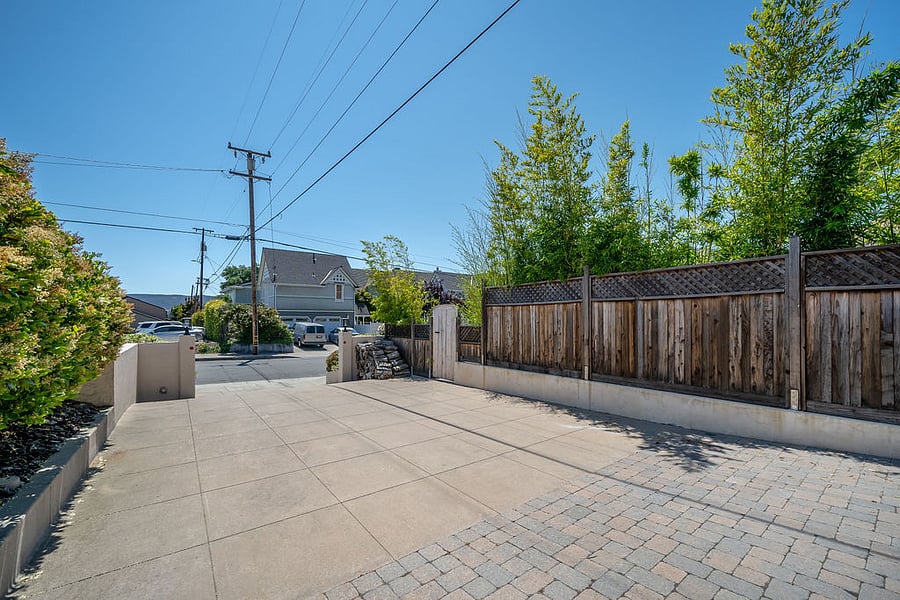Private driveway and free parking space