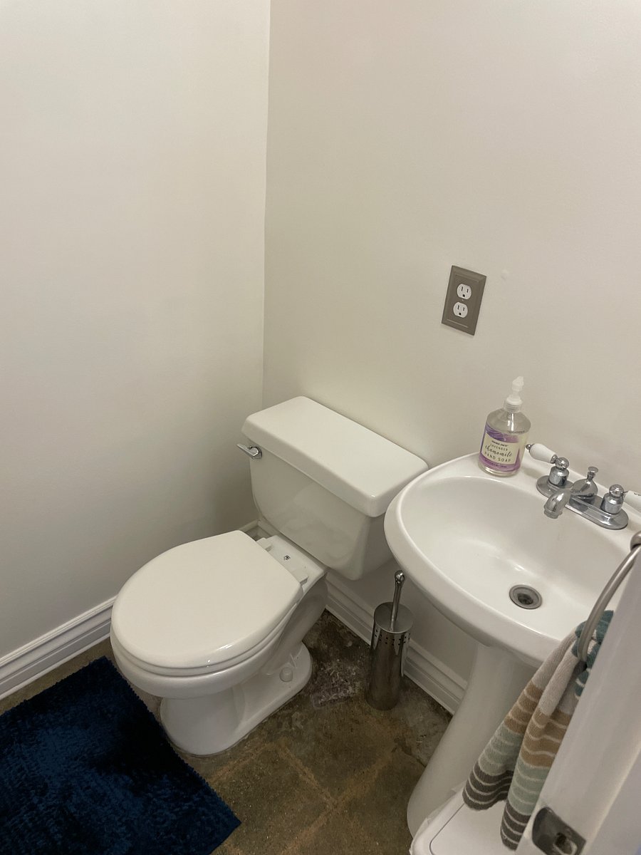 Half bathroom on main floor