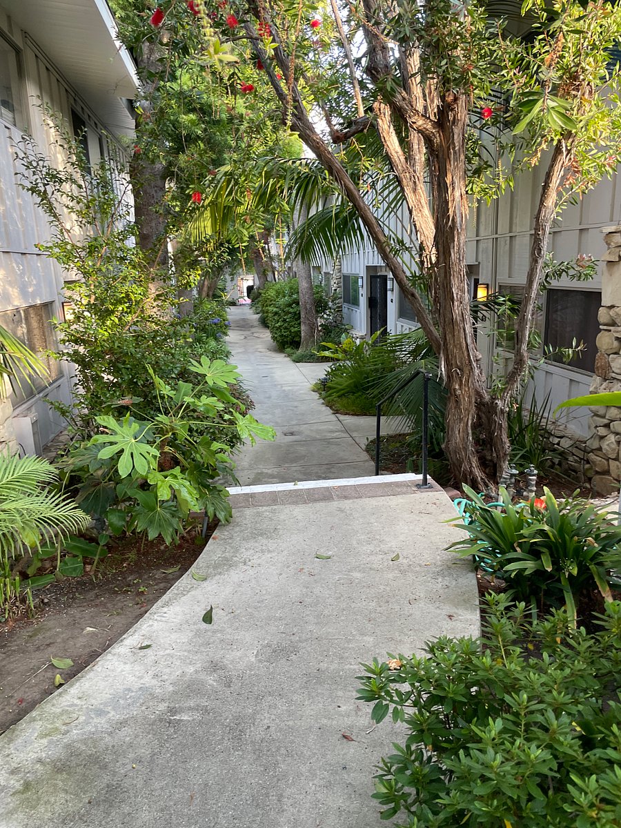 Walk way to unit