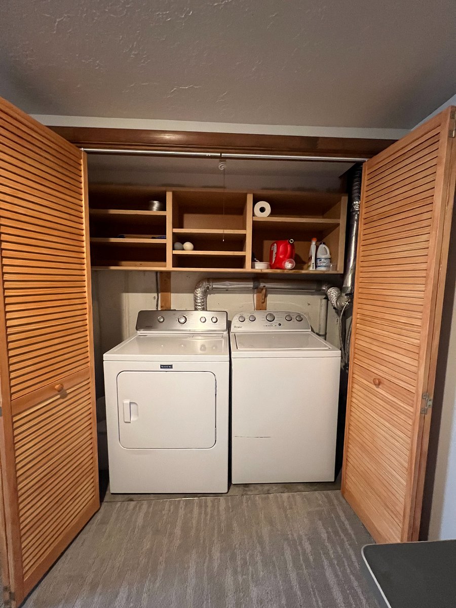 Washer & Dryer located in Basement