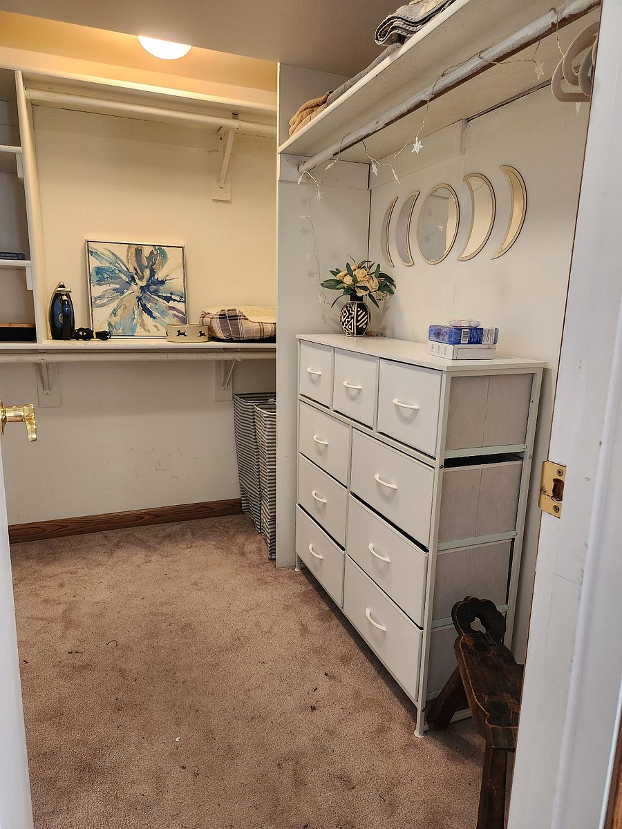 Small bonus room doubles as a work area.