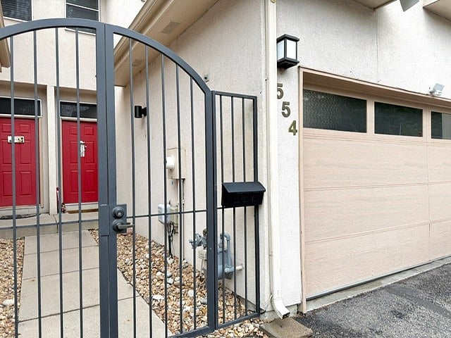 Front door - gate + mailbox
