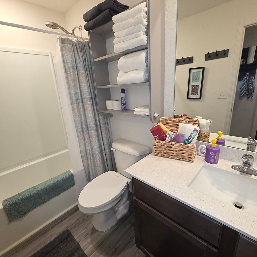 Bidet and bath conveniences ready upon arrival.