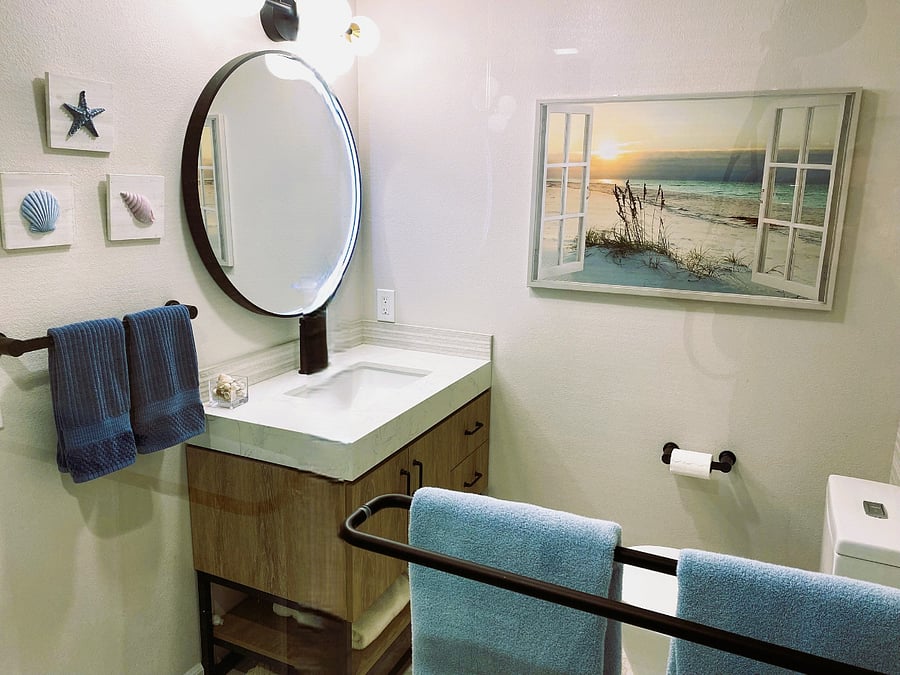 Newly remodeled bathroom