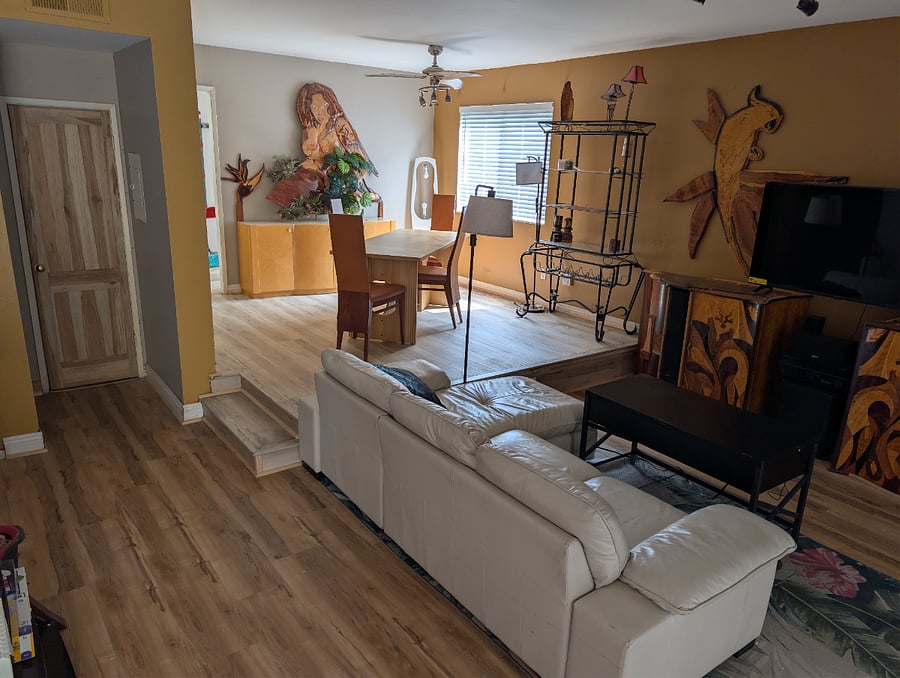 dinning and living room together