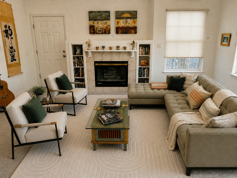 Main level living room shared with me.