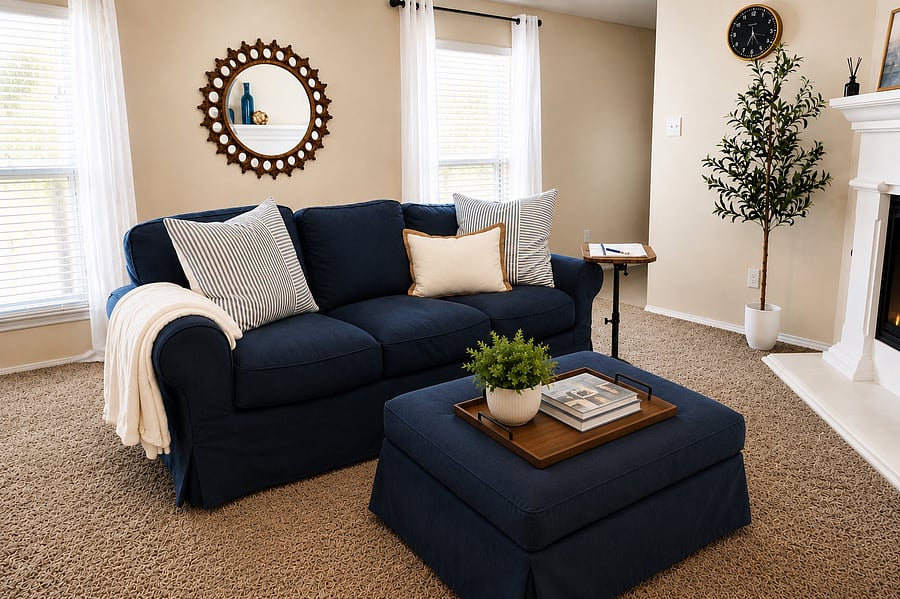 Comfortable seating for relaxing after a long day.