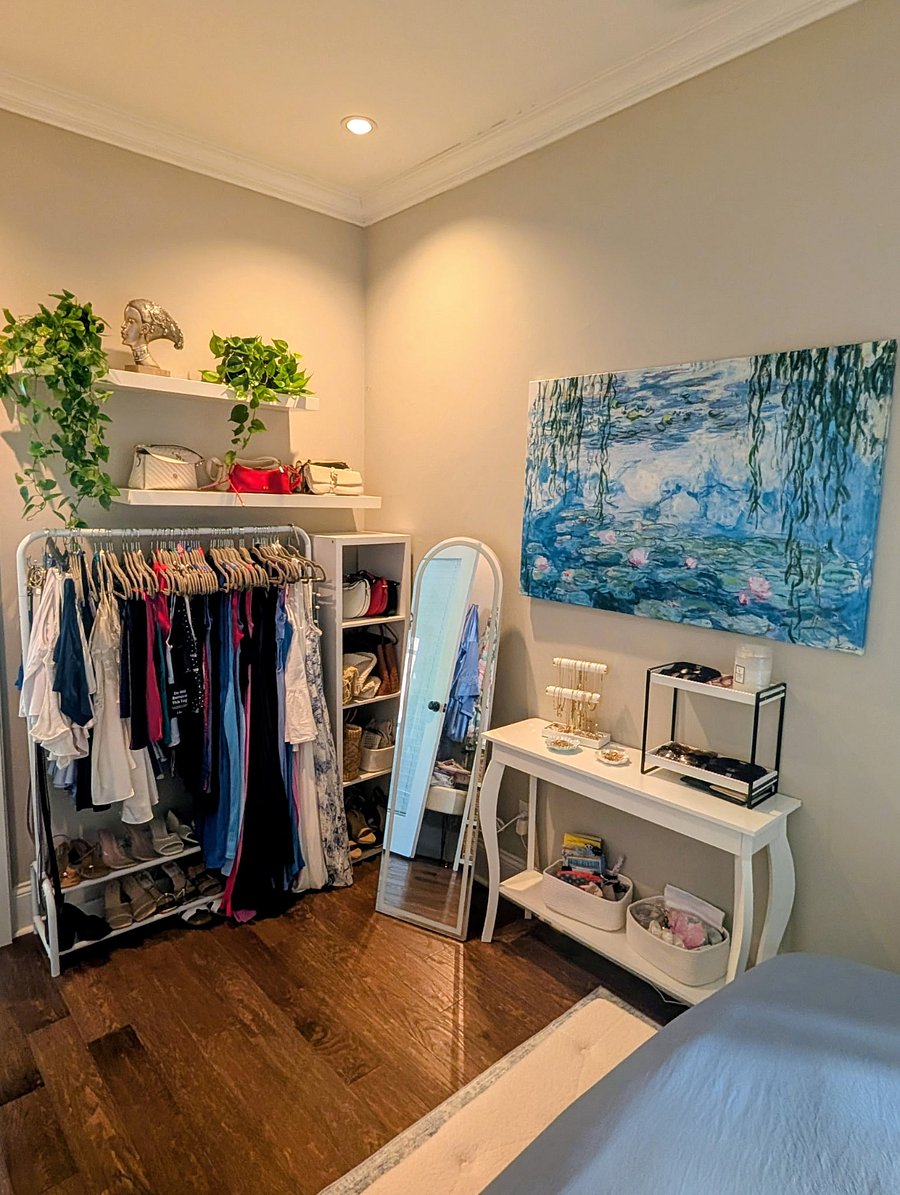 Clothing & storage space.