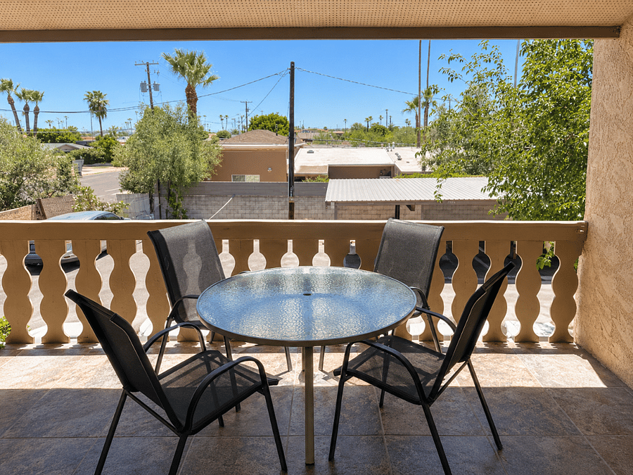 Private patio off the dining area - kitchen.