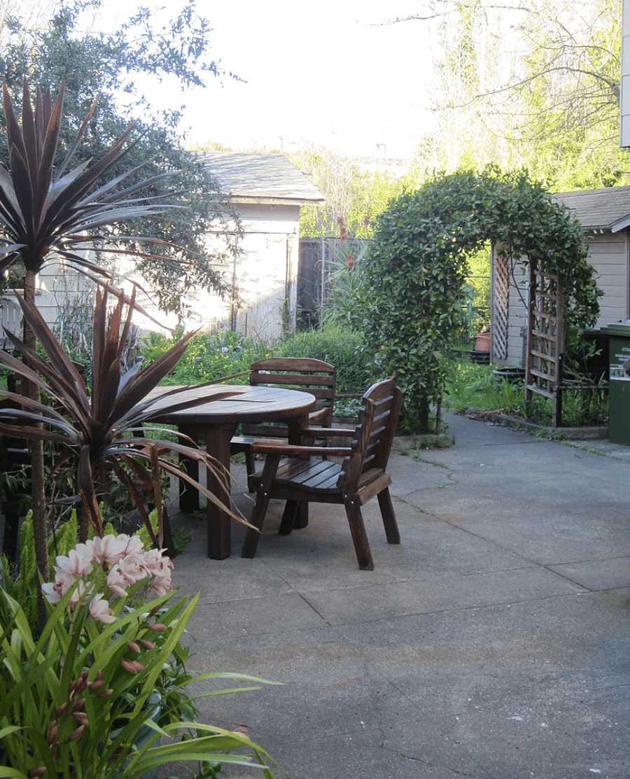 Back patio area