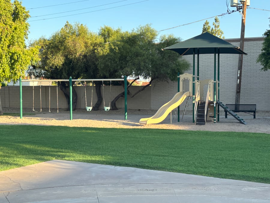 Lots of grass and play area for the kids and grandkids!